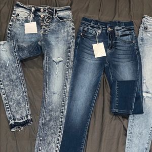2 pair Kancan high waist skinny Jean 25 3